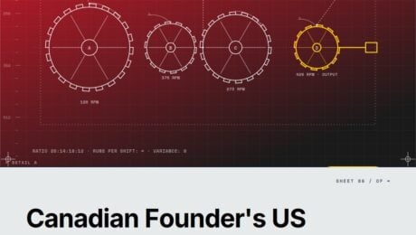 Featured cover for the M Accelerator article 'The Border Tax No One Warns You About: A Canadian Founder's Framework for Entering the US B2B Market' &mdash; canadian b2b us market entry.