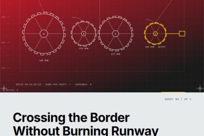 Featured cover for the M Accelerator article 'Toronto to New York Startup Expansion: The Founder's Framework for Crossing the Border Without Burning Runway' &mdash; toronto to new york startup expansion.
