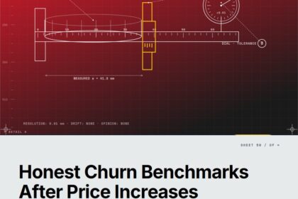 Featured cover for the M Accelerator article 'How Much Churn Is Acceptable After a Price Increase? The Honest Benchmark Nobody Gives You' &mdash; how much churn is acceptable after a price increase.