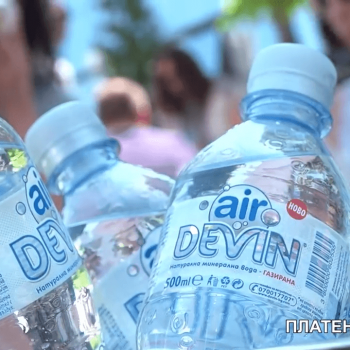Видеозаснемане и изработка на платен телевизионен репортаж за газирана вода devin air 8