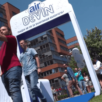 Видеозаснемане на промо събитие на газирана вода devin air 10
