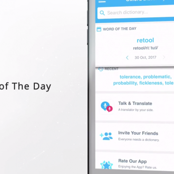 Анимирано видео за мобилното приложение за ios oxford dictionary of english 10