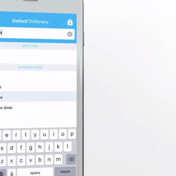 Анимирано видео за мобилното приложение за ios oxford dictionary of english 7