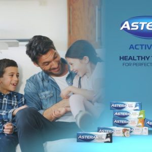 Изработка на 3д тв реклама пасти за зъби astera active+
