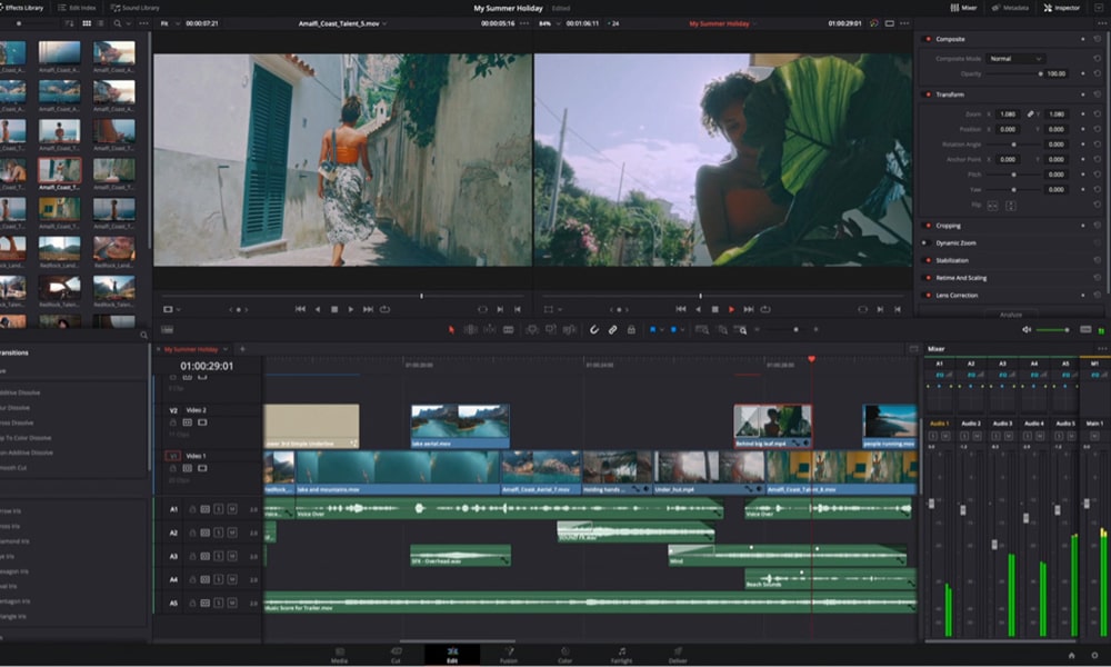Davinci resolve free - безплатна програма за видео монтаж