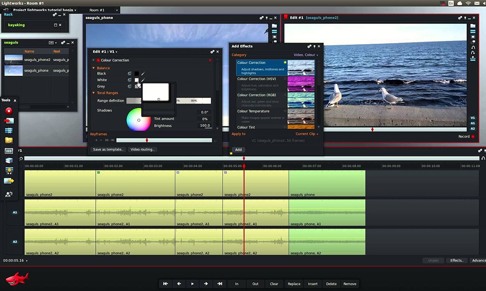 Lightworks - безплатна програма за видео монтаж