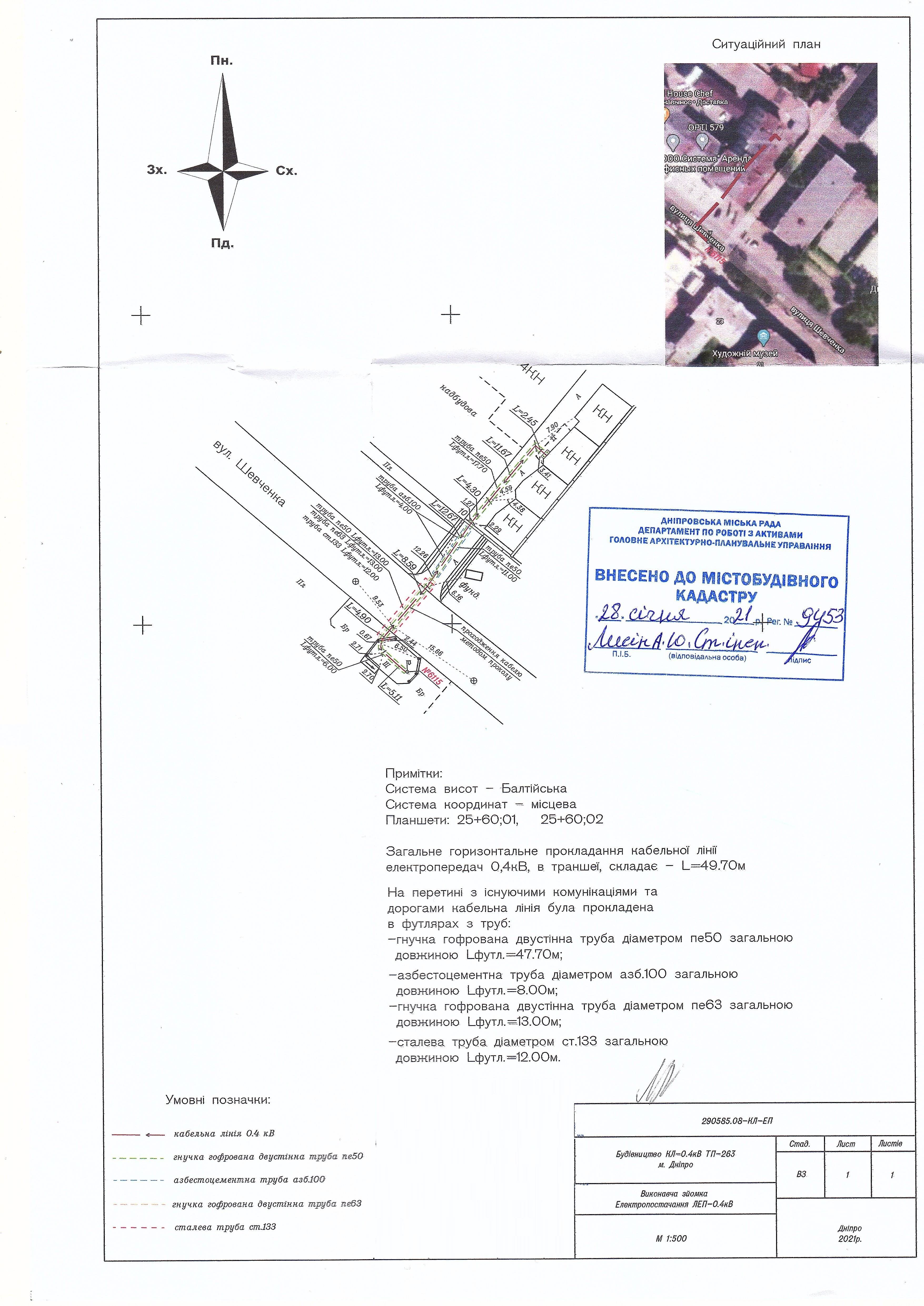 Приклад виконавчої зйомки Приклад виконавчої зйомки