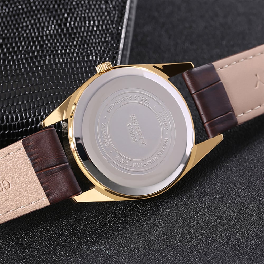 Berny Quarzuhr mit echter Mondphase - Mondphasenuhr