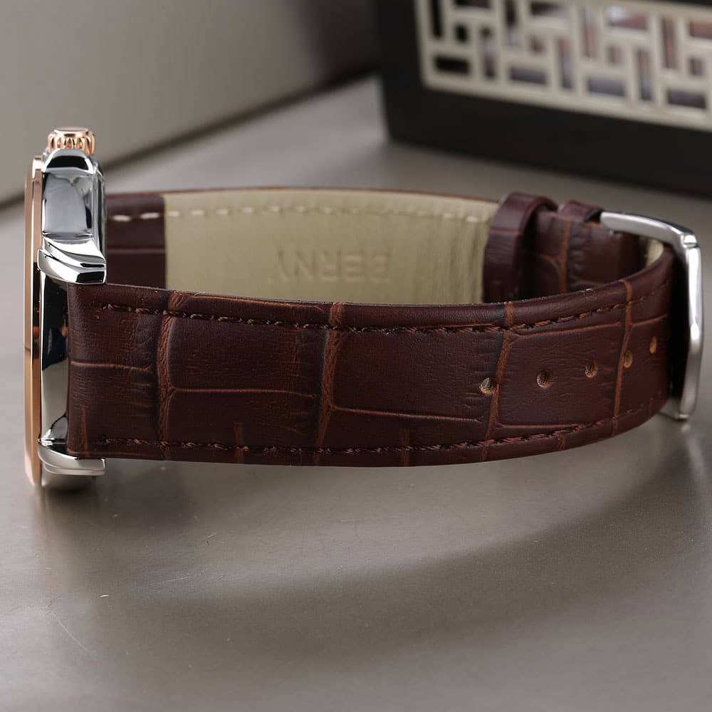 Berny Quarzuhr mit echter Mondphase - Mondphasenuhr