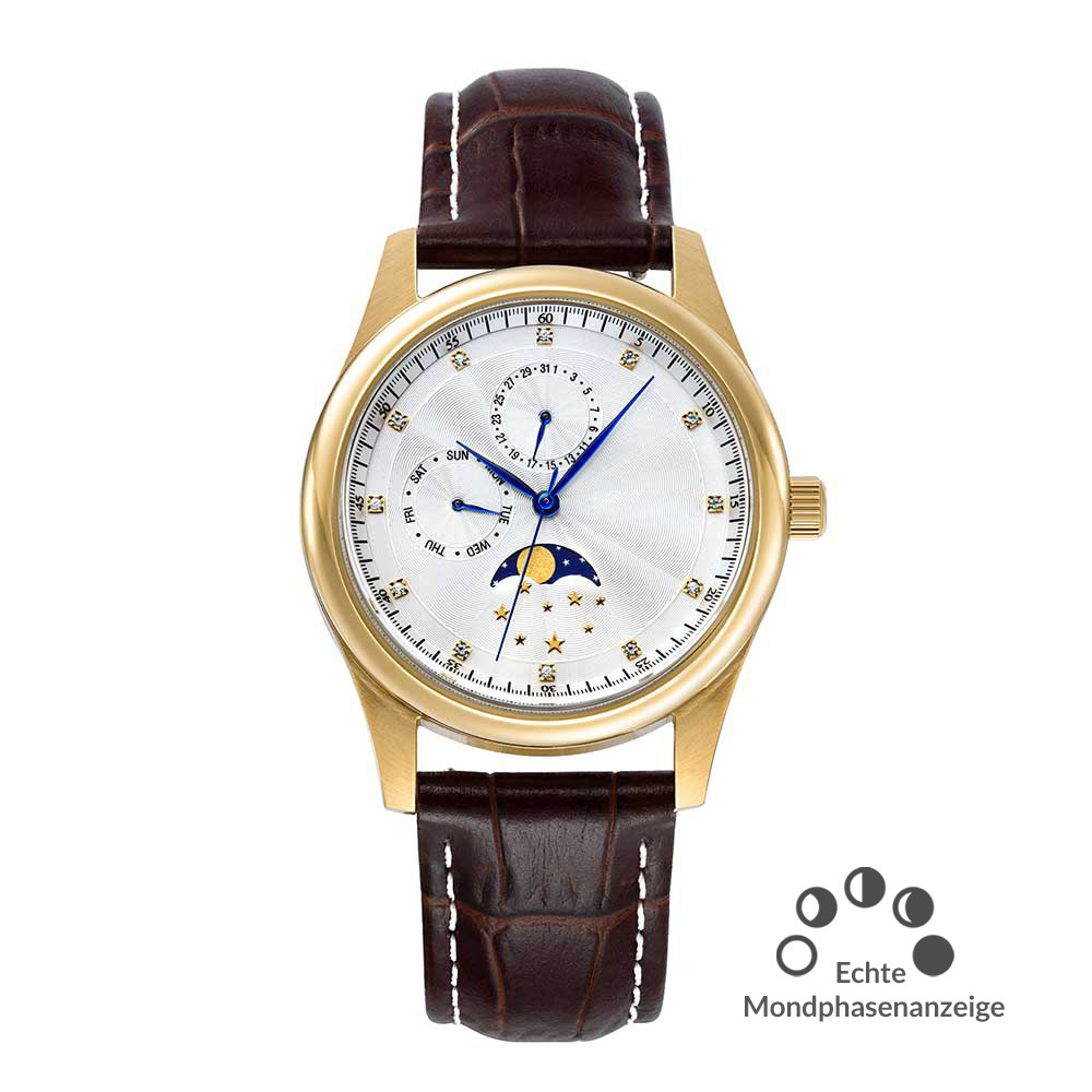 Lunar Elegance Mondphasenuhr f&uuml;r Damen