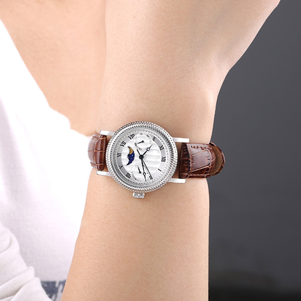 Lunar Grace Mondphasenuhr f&uuml;r Damen - Damen Mondphasenuhr mit echter Mondphase