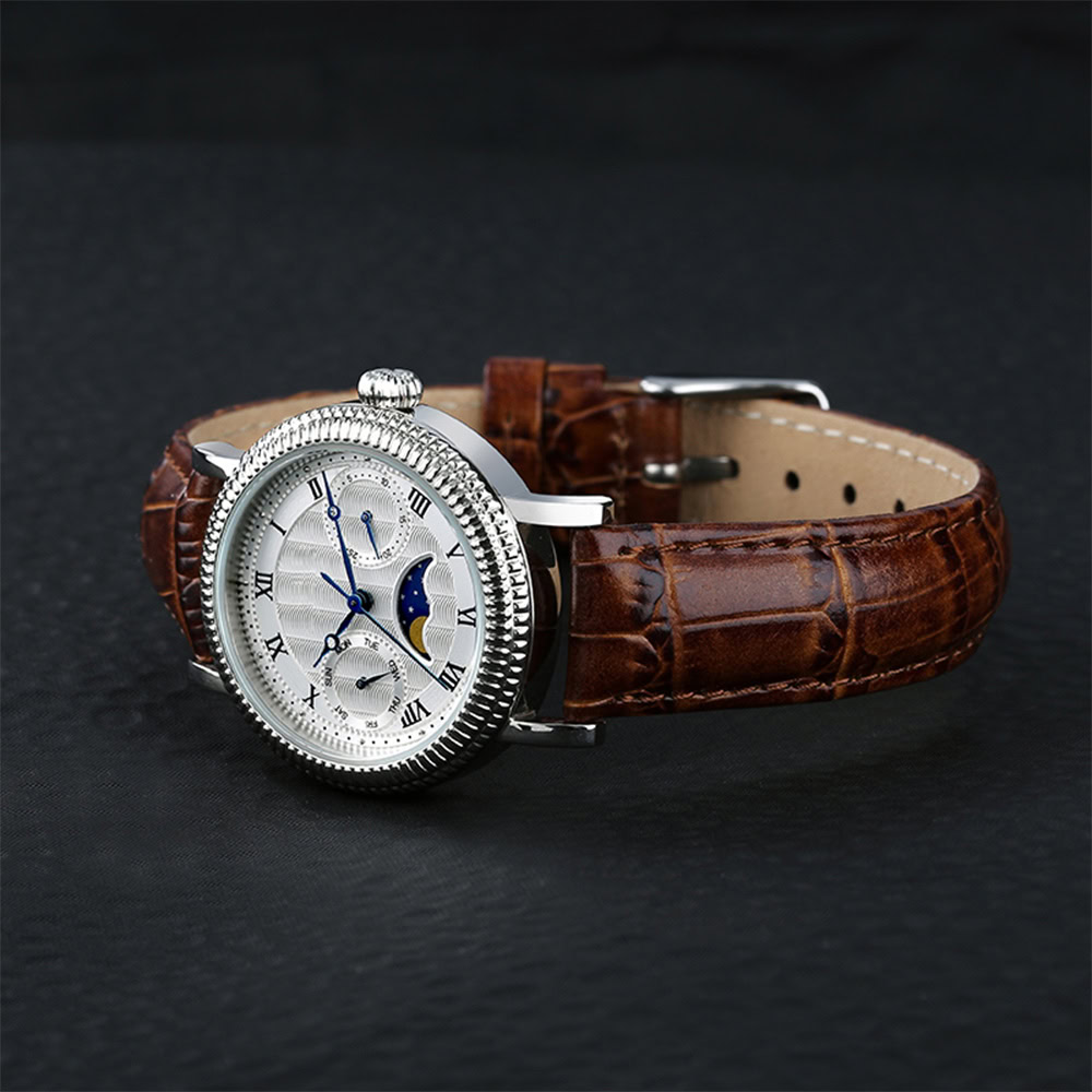 Lunar Grace Mondphasenuhr f&uuml;r Damen - Damen Mondphasenuhr mit echter Mondphase