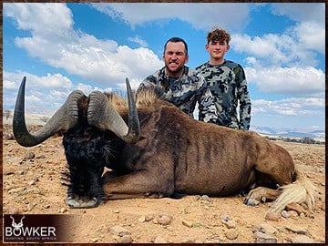Trophy Hunting South Africa 183 Africa hunting black wildebeest with Nick Bowker.