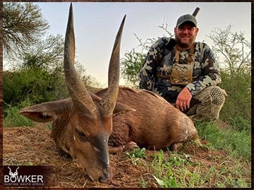 Trophy Hunting South Africa 129 Africa hunting bushbuck with Nick Bowker hunting.