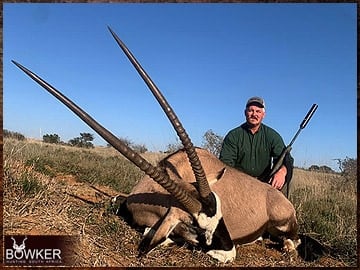 Trophy Hunting South Africa 88 Africa hunting gemsbok with Nick Bowker.