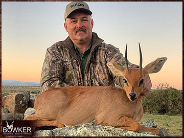 Trophy Hunting South Africa 157 Africa hunting steenbok with Nick Bowker.