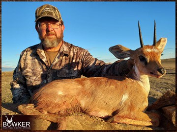 Trophy Hunting South Africa 155 Africa hunting steenbok with Nick Bowker.