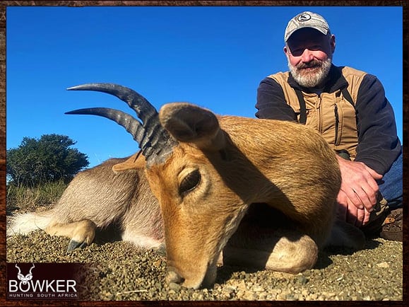 Mountain Reedbuck Hunting - About Reedbuck Hunts 11 Trophy shot with Nick Bowker.