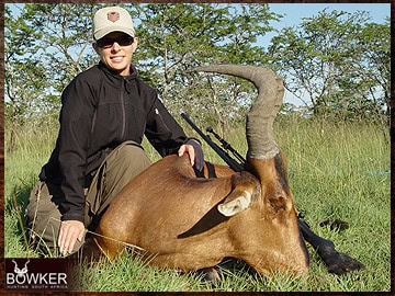 Trophy Hunting South Africa 207 African red hartebeest hunt.