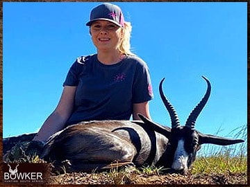 Trophy Hunting South Africa 35 Black springbok safari style hunting.