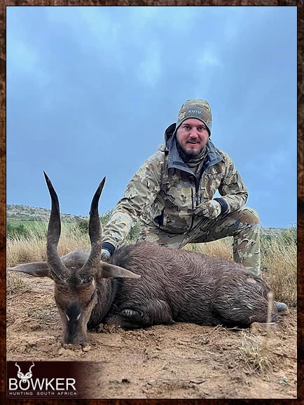 Bushbuck Hunting - Discover the Thrill of a Bushbuck Hunt 28 Trophy shot with Nick Bowker.