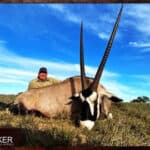 Gemsbok Hunting - All You need Know About Gemsbok Hunts 21 Client with a Gemsbok hunted in South Africa.