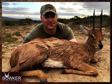 Plains Game Hunting in Africa - Hunt Plains Game with Nick Bowker 51 Client steenbok trophy taken on an African safari style hunting trip.