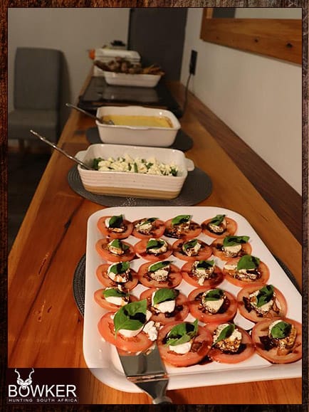 Hunting Accommodation in South Africa 12 Dinner with Nick Bowker hunting.