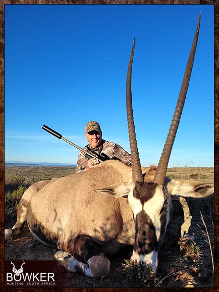 African safari hunting for Gemsbok
