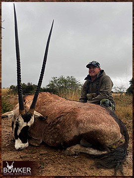 Trophy Hunting South Africa 91 Gemsbok trophy hunted in South Africa.