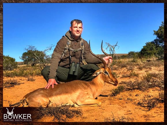 African Safari 8 Impala trophy shot during our African Hunting Safari.
