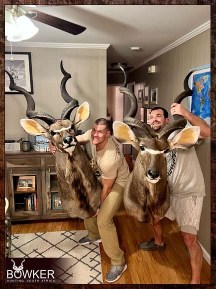 African Hunting Packages - Calculate Your Africa Safari Hunt Trip Cost 8 Kudu mount hunted safari style in Africa.