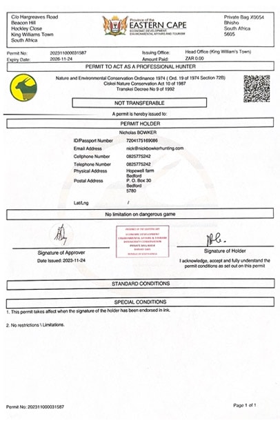 Outfitter and Guide License 3 nick bowker guide license