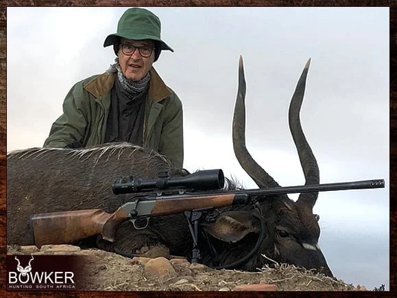 Hunting in Africa 7 Nyala trophy shot with Nick Bowker.