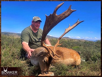 Plains Game Hunting in Africa - Hunt Plains Game with Nick Bowker 8 Fallow Deer trophy. Fallow Deer plains game hunt.