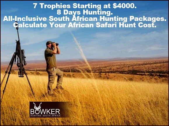 African Hunting Packages - Calculate Your Africa Safari Hunt Trip Cost 6 Plains game hunting packages with Nick Bowker