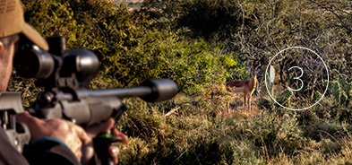 Hunting with three-legged shooting sticks is universal in Africa. This is because most hunting in Africa is from the standing position. Hunting with three-legged shooting sticks is universal in Africa.