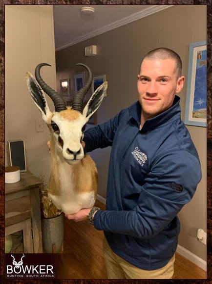 Springbok Hunting in - All You Need to Know About Springbok Hunts 8 Springbok trophy shoulder mount hunted in africa.
