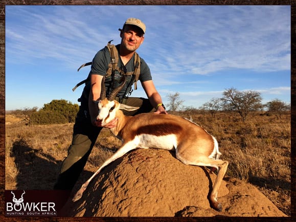 African Safari 6 Springbok trophy shot during our African hunting safari