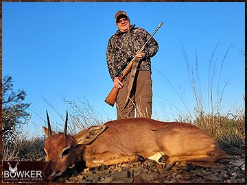 Trophy Hunting South Africa 158 Steenbok rifle hunted in Africa.
