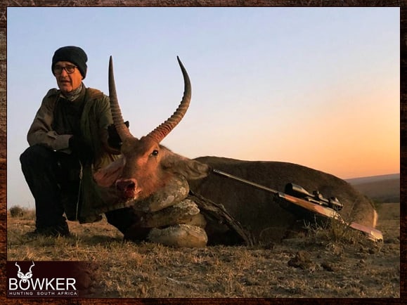 Hunting in Africa 8 Waterbuck trophy taken while hunting in africa