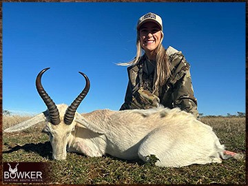 Trophy Hunting South Africa 48 White springbok shot in 2023.