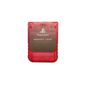 PlayStation 1 Memory Card cherry red