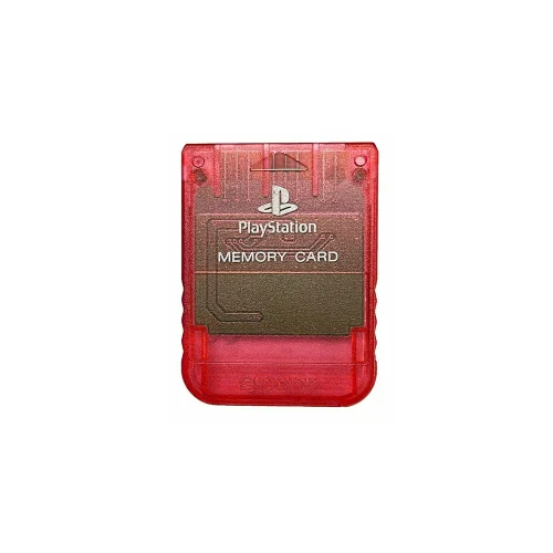 PlayStation 1 Memory Card cherry red
