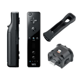Nintendo Wii Remote + Motionplus + Sleeve (Zwart) (Boxed)
