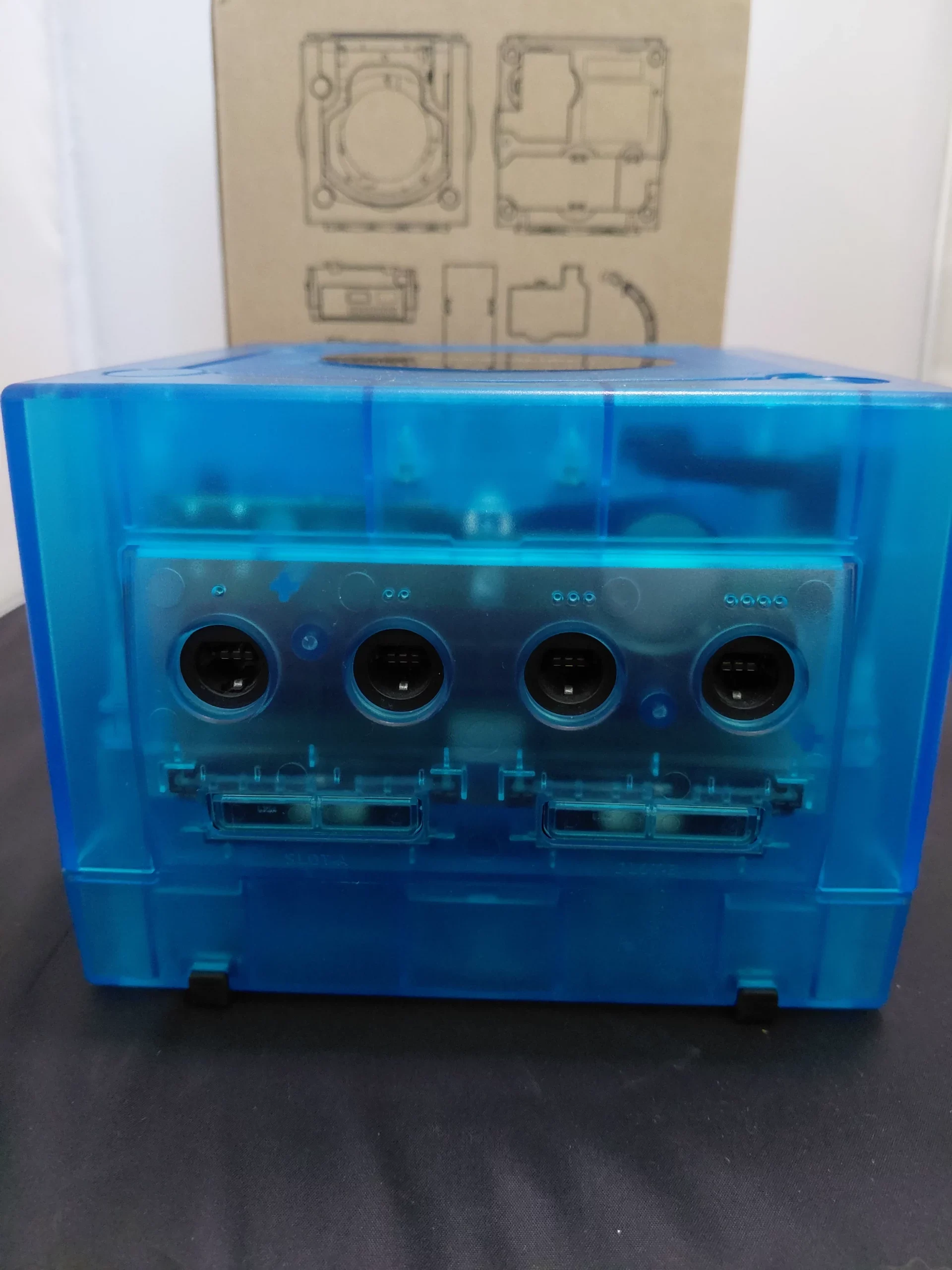 Nintendo GameCube Consoles (Ice Blue) (Bitfunx Reshell) (Refurbished) (Console Only) - Afbeelding 2