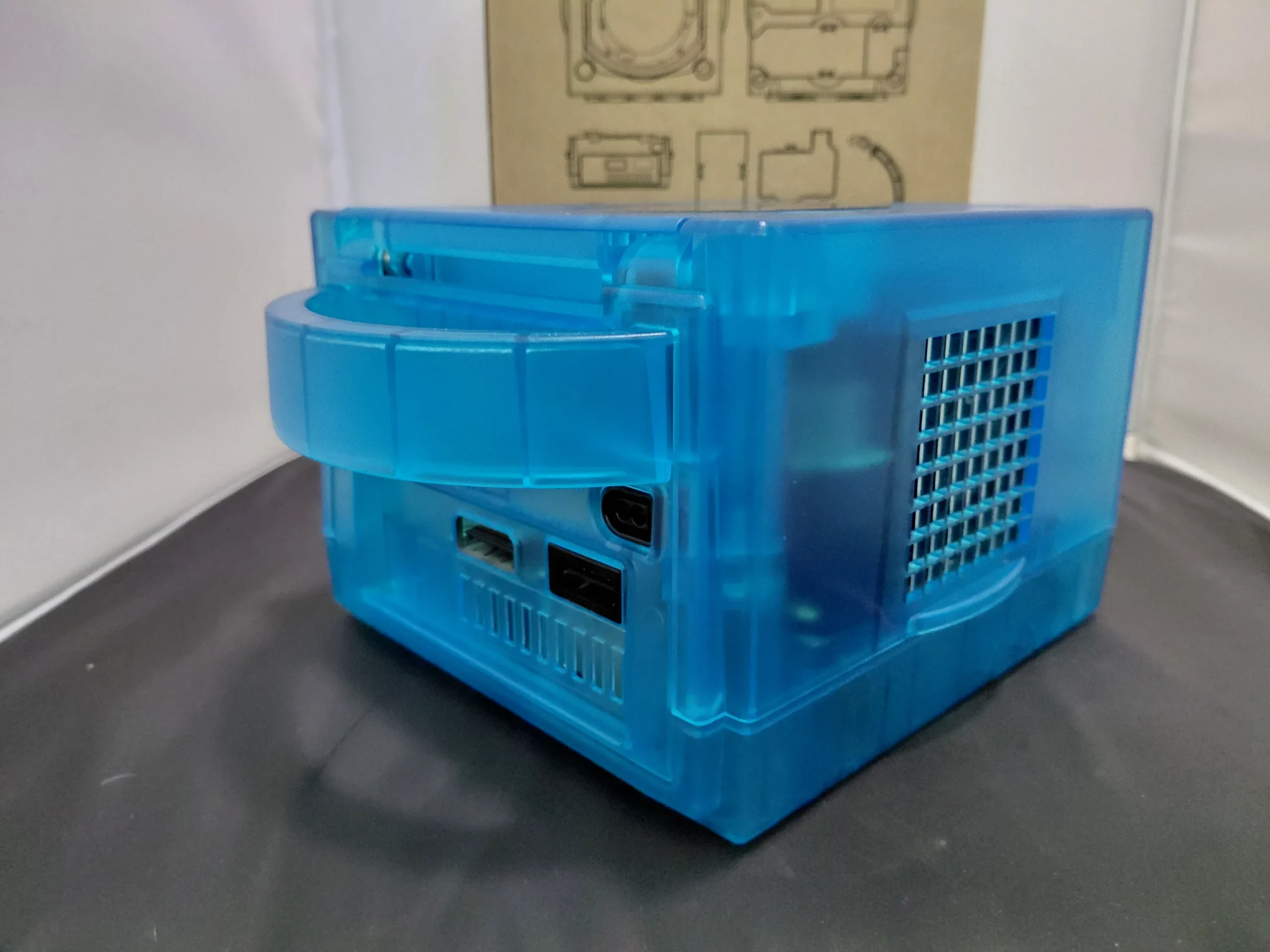 Nintendo GameCube Consoles (Ice Blue) (Bitfunx Reshell) (Refurbished) (Console Only) - Afbeelding 3