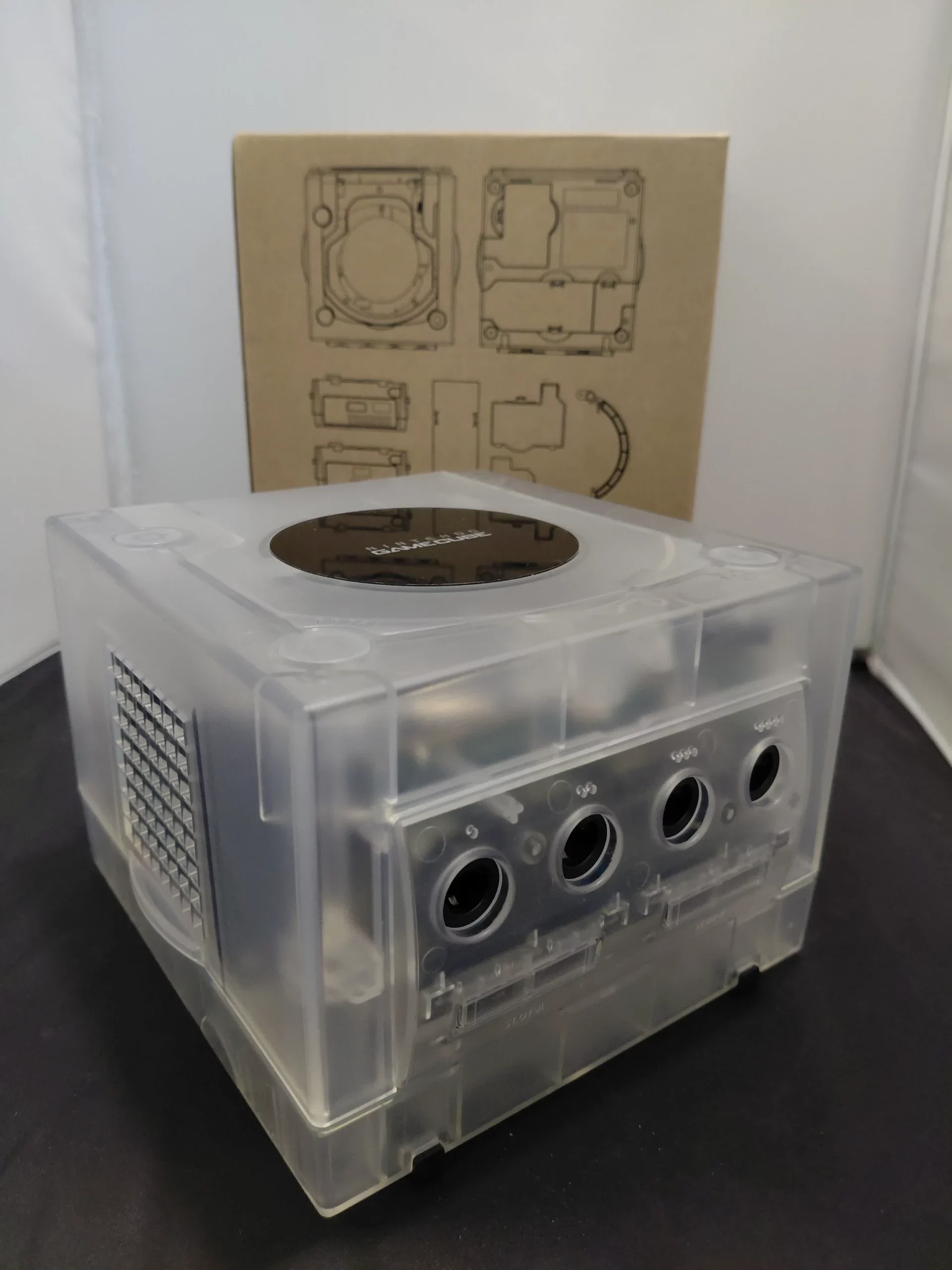 Nintendo GameCube Console (Transparant) (Bitfunx Reshell) (Refurbished) (Console Only) - Afbeelding 3