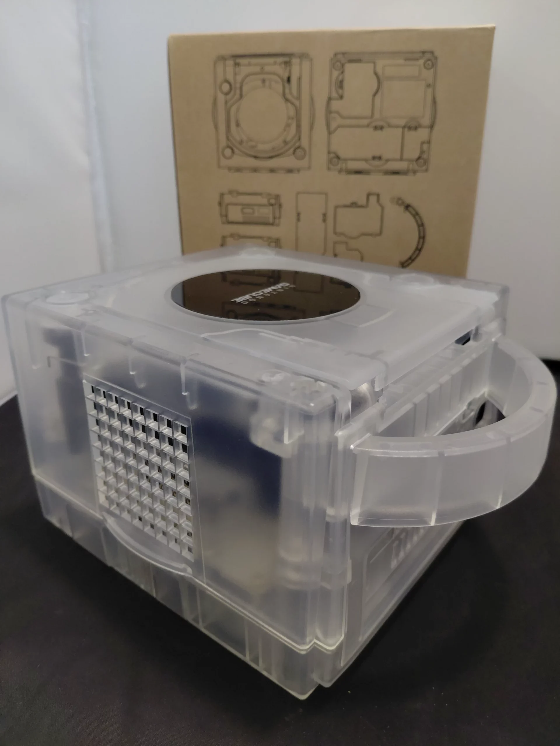 Nintendo GameCube Console (Transparant) (Bitfunx Reshell) (Refurbished) (Console Only) - Afbeelding 4