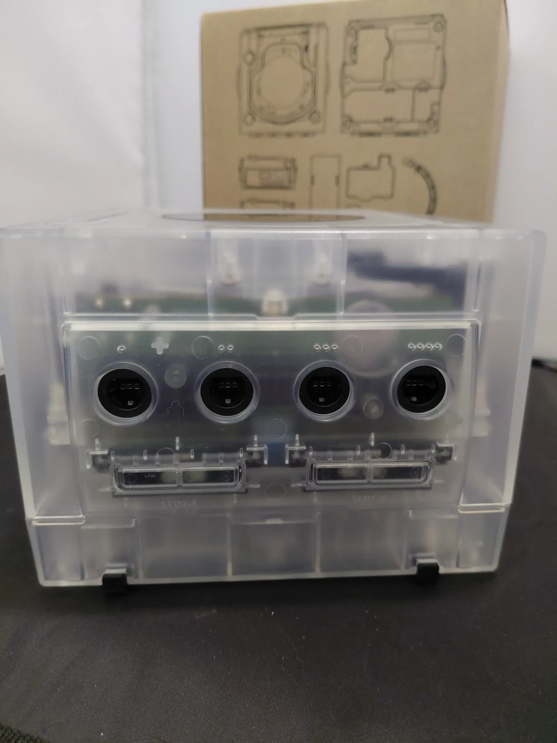 Nintendo GameCube Console (Transparant) (Bitfunx Reshell) (Refurbished) (Console Only) - Afbeelding 2